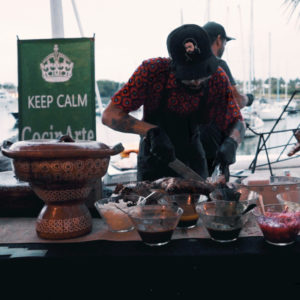 stand de comida festivales